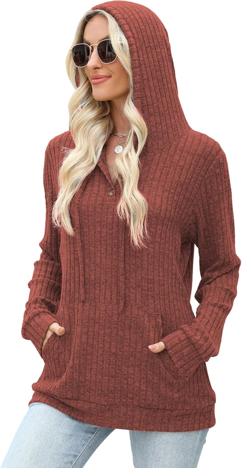 JomeDesign Womens Sweaters Fall Long Sleeve Hoodie Laides Sweatshirts Loose Casual Fashion Clothes S-2XL - Image 3