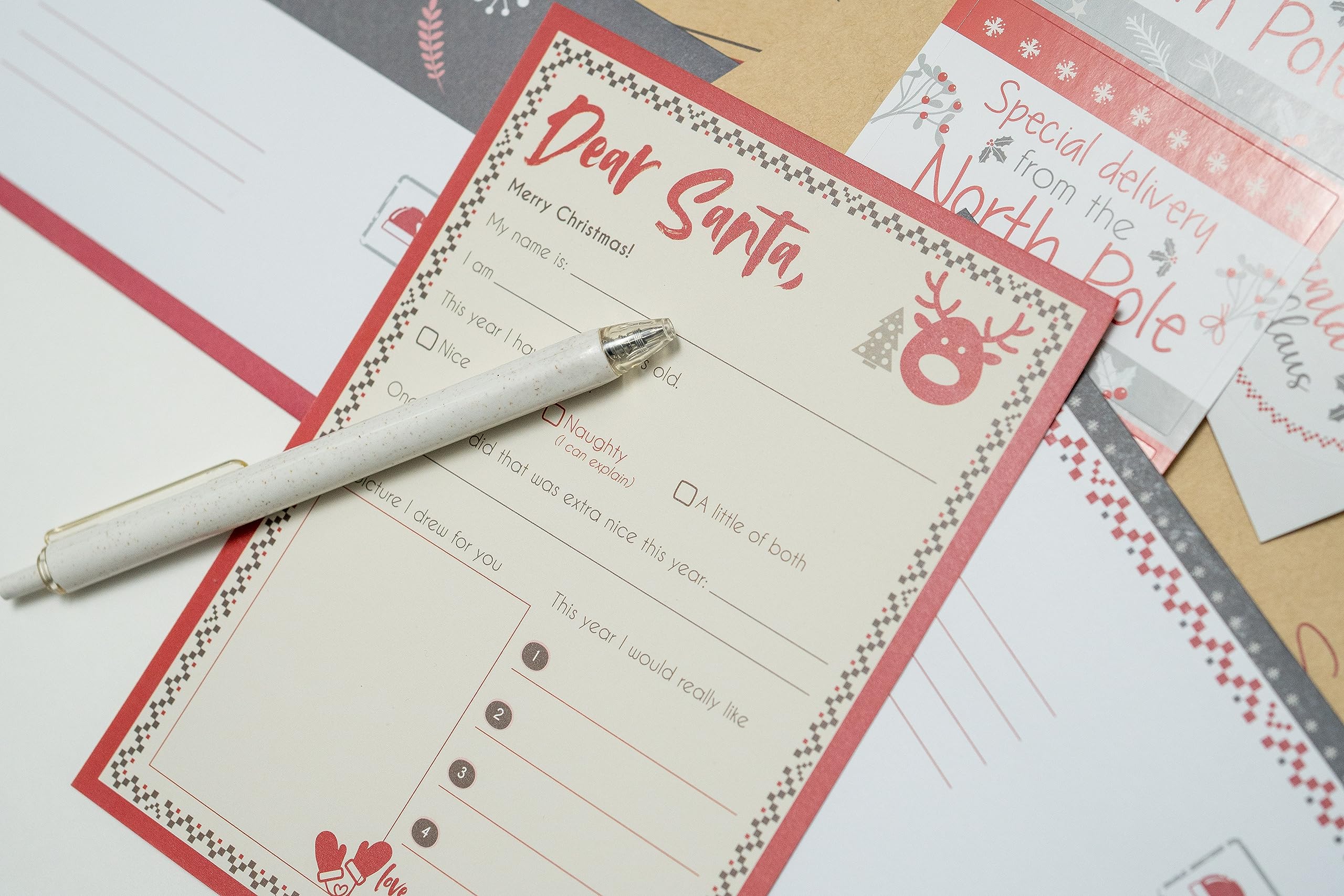 リリパットレーン　letter to santa Amazon.com : KMLIFE 50 PCS Official Letter to Santa Writing