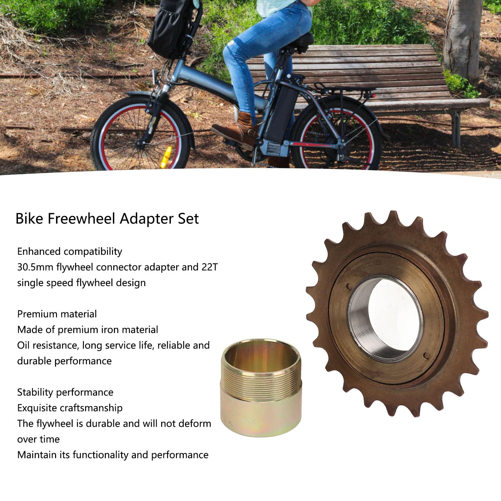 Base Anello Per Ruota Libera Bici In Acciaio Inox 304, Mozzo Per Cassetta Pignoni, Dimensioni Da 20 A 30 Mm, Colore Nero, Leggero E Resistente - 4