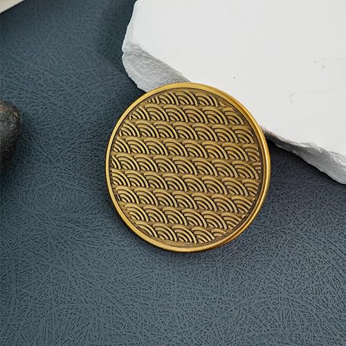 Miniatura 5 de Monedas hápticas de onda japonesa, tokens para aliviar la ansiedad, juguete de metal, moneda de preocupación, monedas coleccionables, diseño