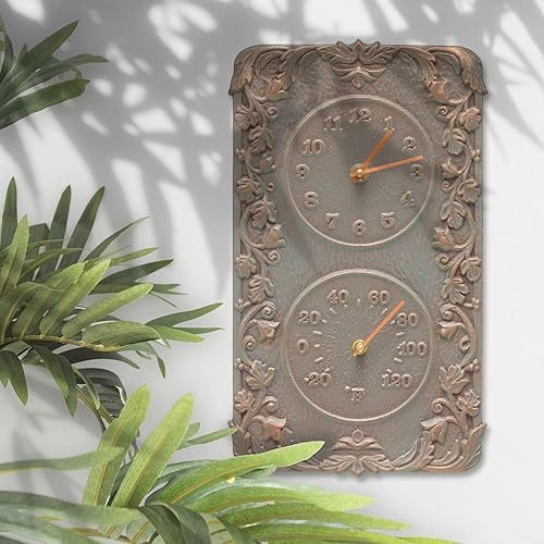 Miniatura 3 de Whitehall Productos Acanthus Combo Reloj, Cobre Verdi