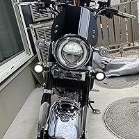 Vista 5 de Kit de luz auxiliar LED con conector compatible con Honda Monkey 125 Z125M Z125MA (2019-actual) (blanco #2)