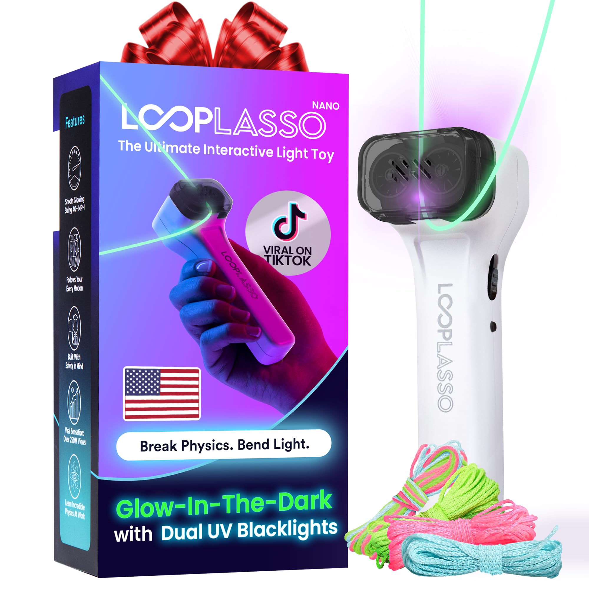 Amazon.com: Loop Lasso® Nano - The Original Glow-in-The-Dark 