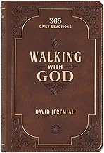 Walking with God Devotional - Brown Faux Leather Daily Devotional for Me...