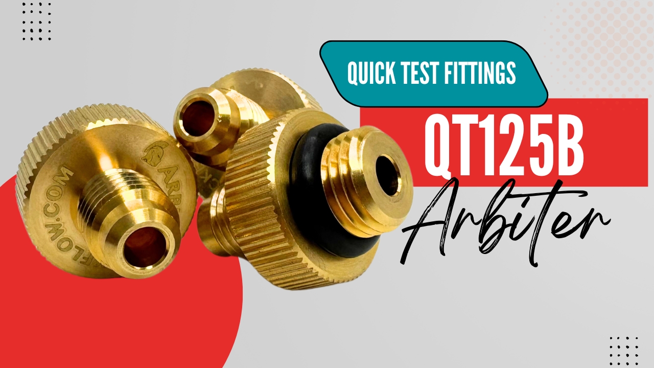 Arbiter Backflow Quick Connect Test Fittings (Brass, 1/4