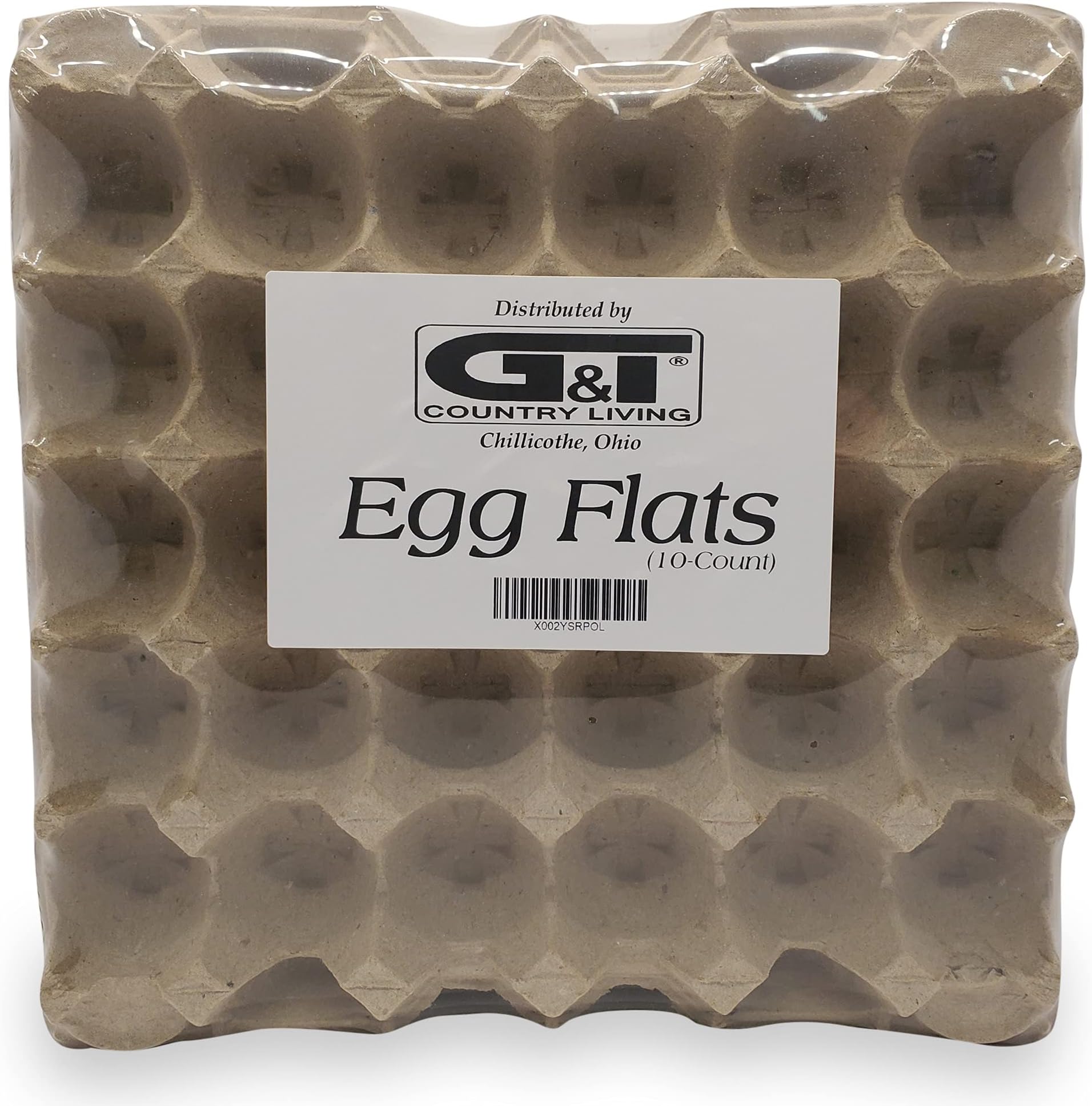 Egg Flats Egg Cartons Cheap Bulk - Egg Tray Egg Carton For Your Dubia Roach Colonies by G&T Country Living, LLC (10 pieces)