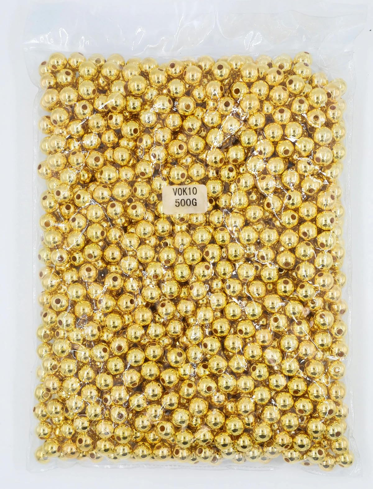 500g 3/4/6/8/10/12MM con agujero Cuentas de perlas de imitación acrílicas Cuentas redondas sueltas para accesorios de fabricación de joyas-Amatista-3mm 500gram