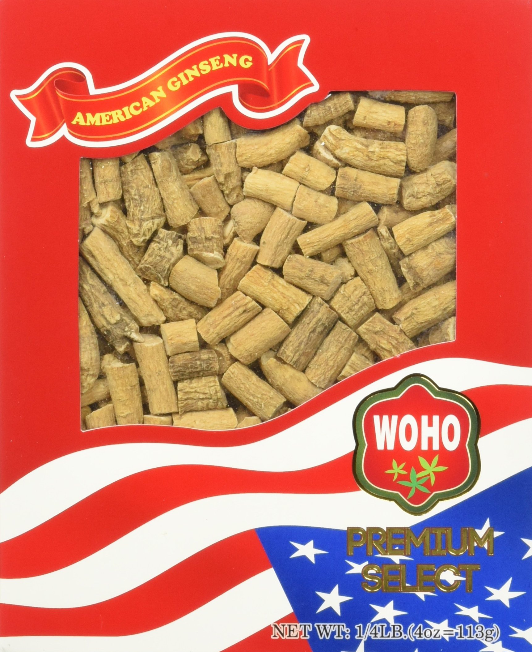 WOHO American Ginseng #122.4 Prong Medium 4oz. Box