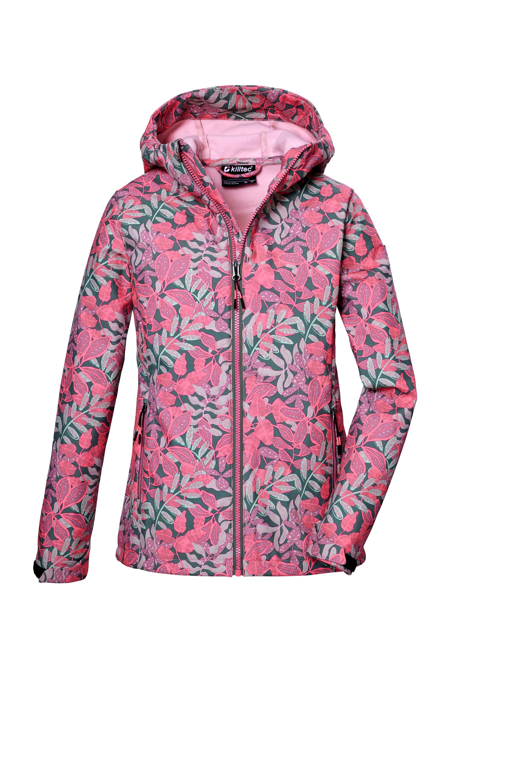 Killtec Kos 135 Grls Sftshll Jckt Giacca softshell/giacca outdoor con cappuccio Bambine e ragazze
