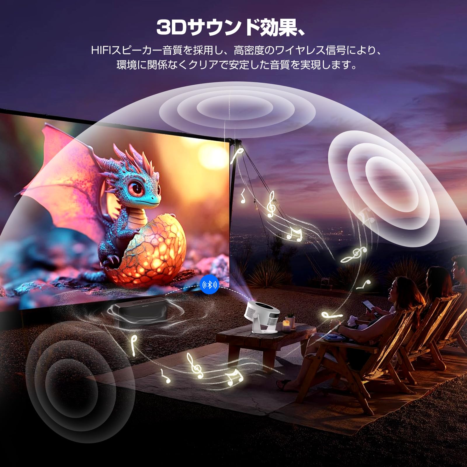 【1度のみ使用の美品】プロジェクター 家庭用 超小型 Philoent 41v77U-HuAL.jpg