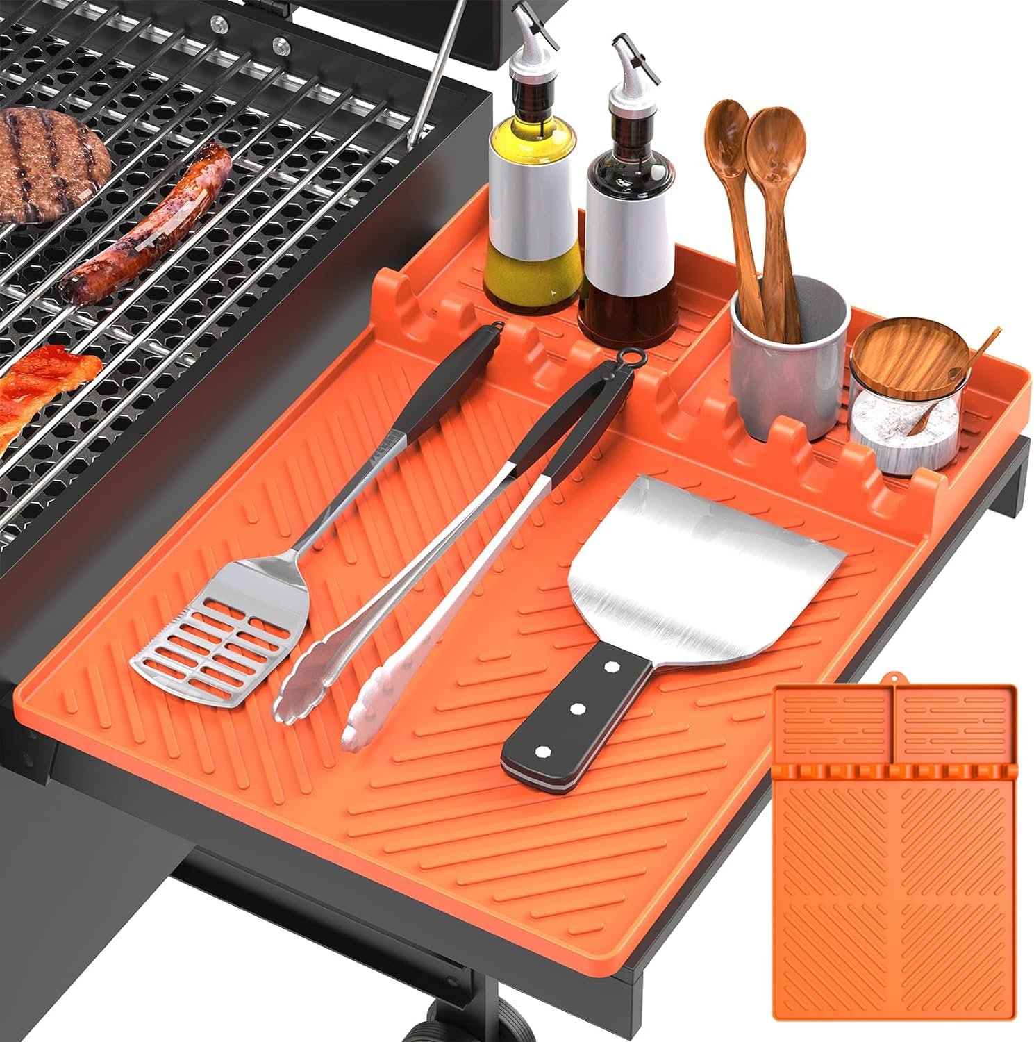 Generic Silicone Grill Mat for Blackstone Griddle Accessories - Durable 16x11.5