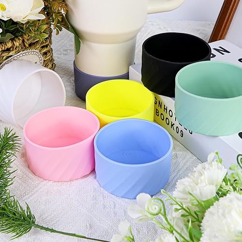 Miniatura 5 de VIKIZUES Funda protectora de silicona, compatible con Stanley Cup de 20 a 40 onzas, vaso simple y moderno y Hydro Flask de 12 a 24 onzas y botellas