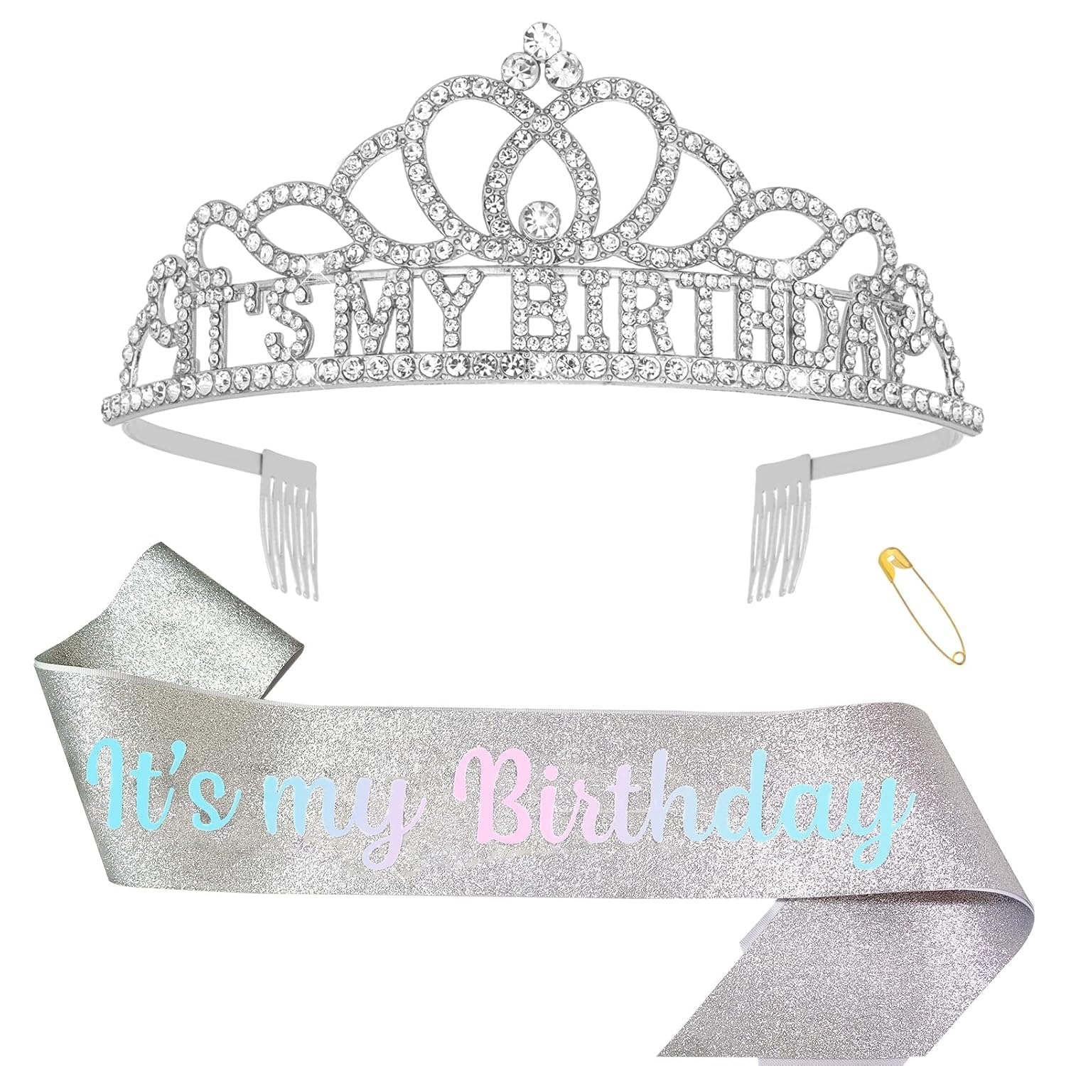 It's My Birthday Headband and Sash Set for Women-image-21
