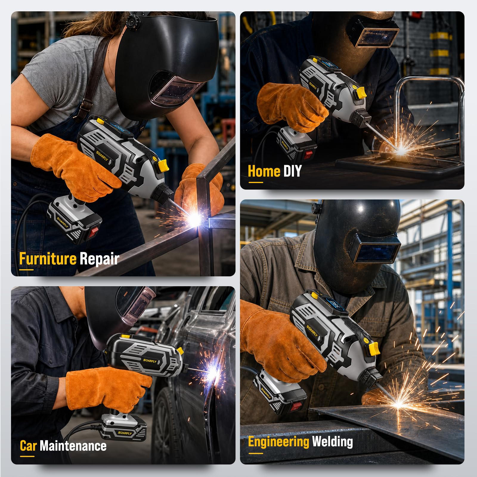 Portable Handheld Welding Machine, 110V 120A ARC Welder for 3/32"-1/8" Rods — Amazon image 9
