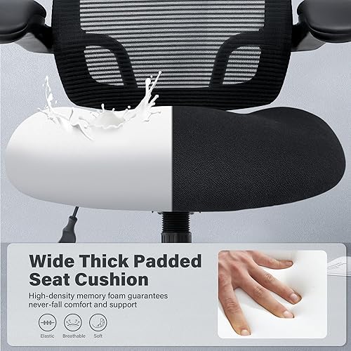 Miniatura 5 de Silla de oficina grande y alta de 500 libras, silla de escritorio ergonómica de malla resistente, silla de computadora con respaldo alto,