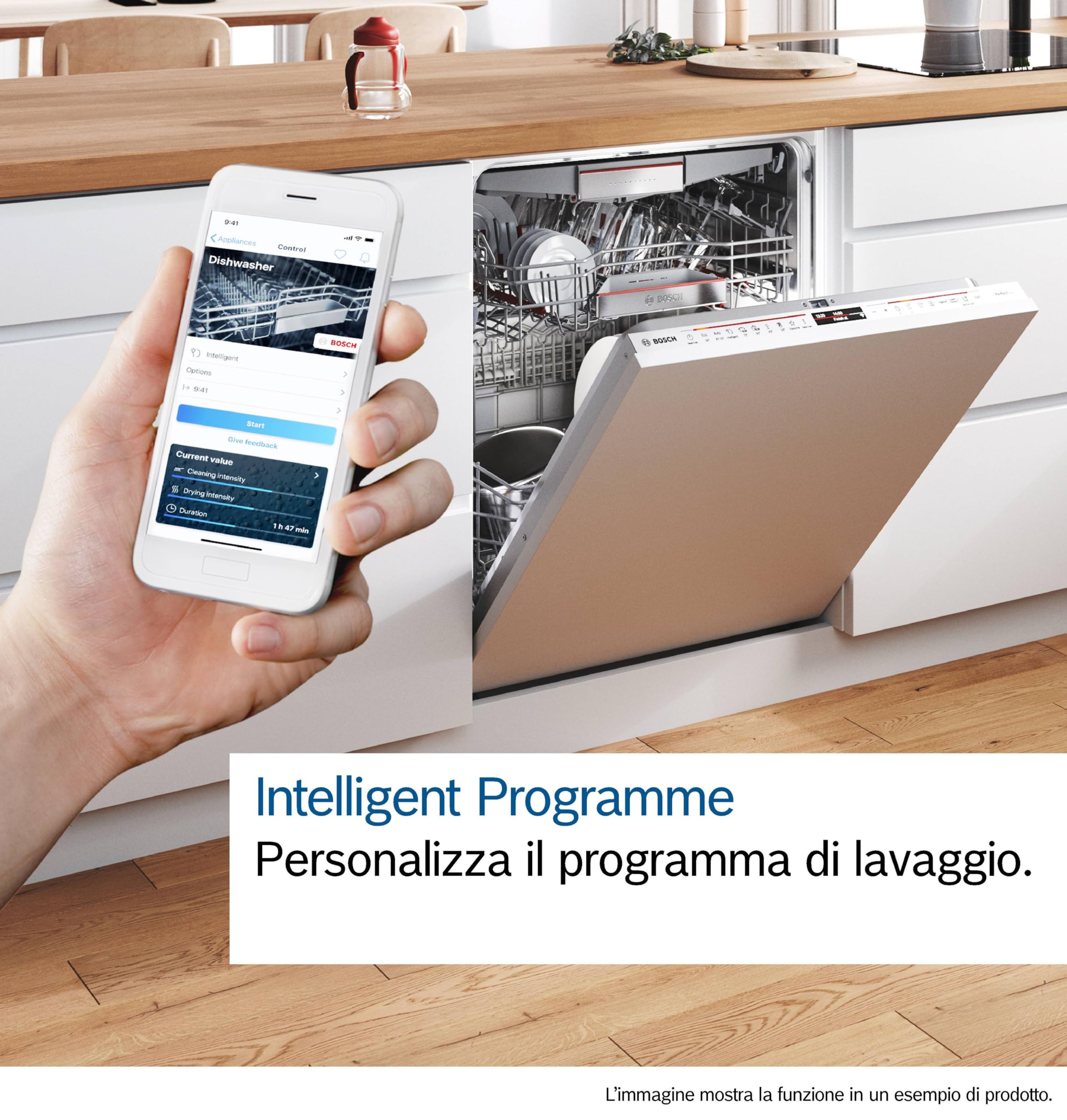 Bosch SMV8YCX02E Serie 8, Lavastoviglie da incasso a scomparsa totale, PerfectDry, Home Connect, Extra Clean Zone, EfficientDry, 60 cm