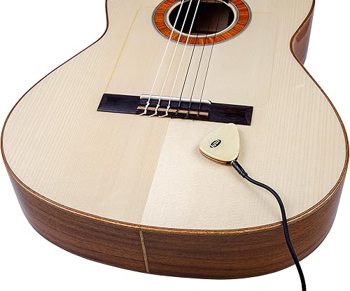 Miniatura 4 de KNA AP-1 Pastilla piezoeléctrica universal adhesiva: tono acústico natural, guitarra, uke, tambores de arpa, percusión, fácil instalación sin