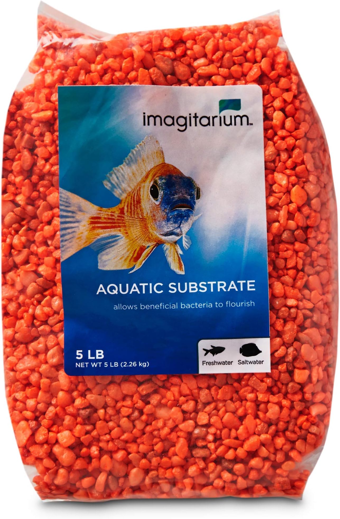 Petco Brand - Imagitarium Orange Aquarium Gravel, 5 lbs