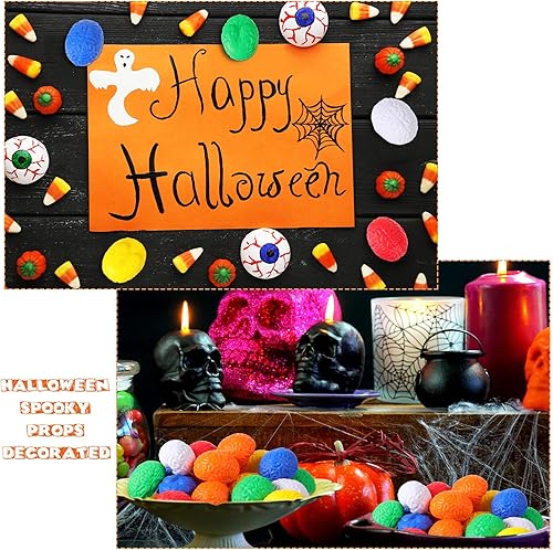 Miniatura 3 de 30 unidades de pelota de estrés cerebral a granel de Halloween juguete cerebral de ejercicio muscular de mano bola de presión sensorial para