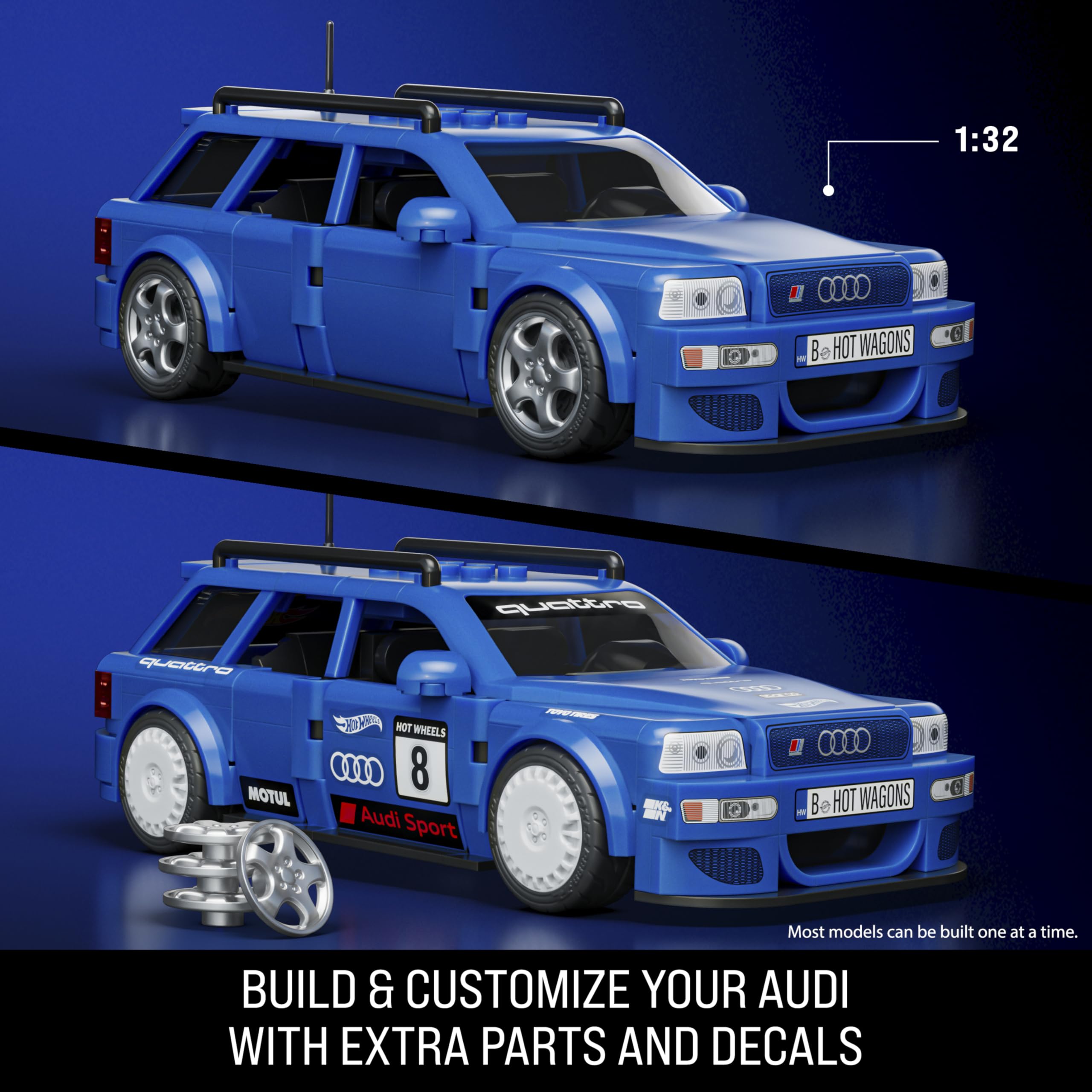 マテルブリックショップ Hot Wheels Audi Avant RS2 Hot Wheels JGR28 Racer Audi RS2 Avant Car Playset : Amazon.sg: Toys