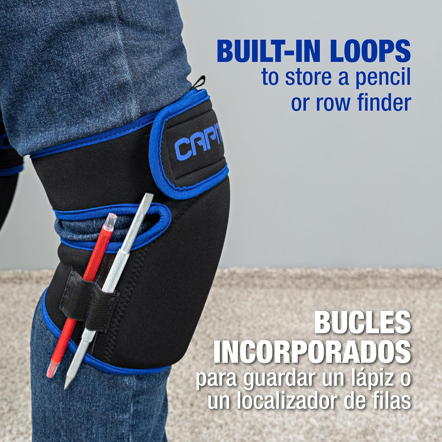 Capitol 110100 Professional Flooring Knee Pads Black - 2-Pack