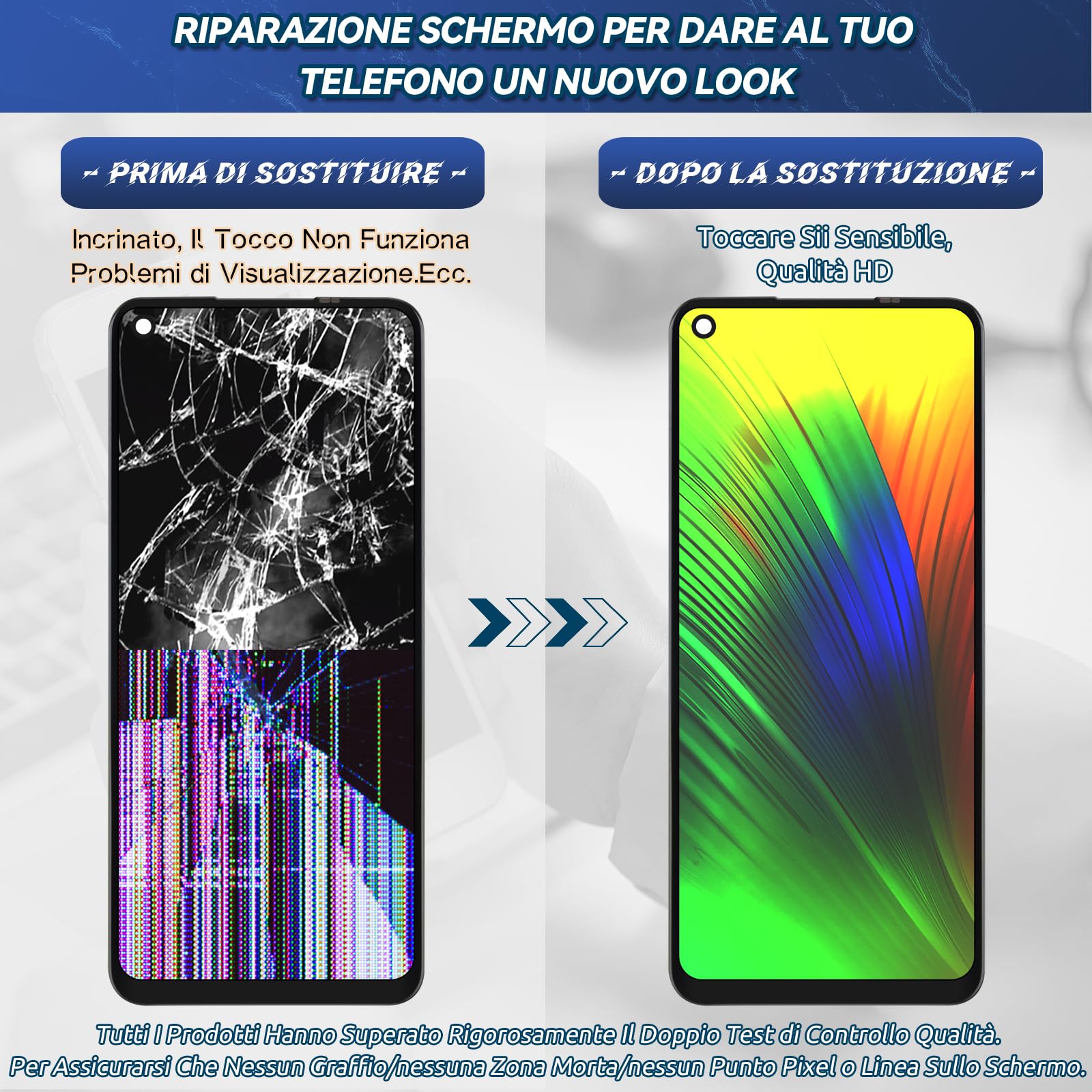 TOUCH SCREEN SCHERMO ORIGINALE SERVICE PACK PER OPPO A54 5G CPH2195 / A74 5G / A93 5G NERO VETRO LCD DISPLAY - OPPO - Display Lcd Touch Oppo Originale | Sarno