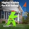 Señal de Seguridad Vial Step2 Kid Alert, Letrero de Niños Jugando para Seguridad del Vecindario, Señal Reflectante de Precaución de 32 Pulgadas con Bandera de Advertencia 3
