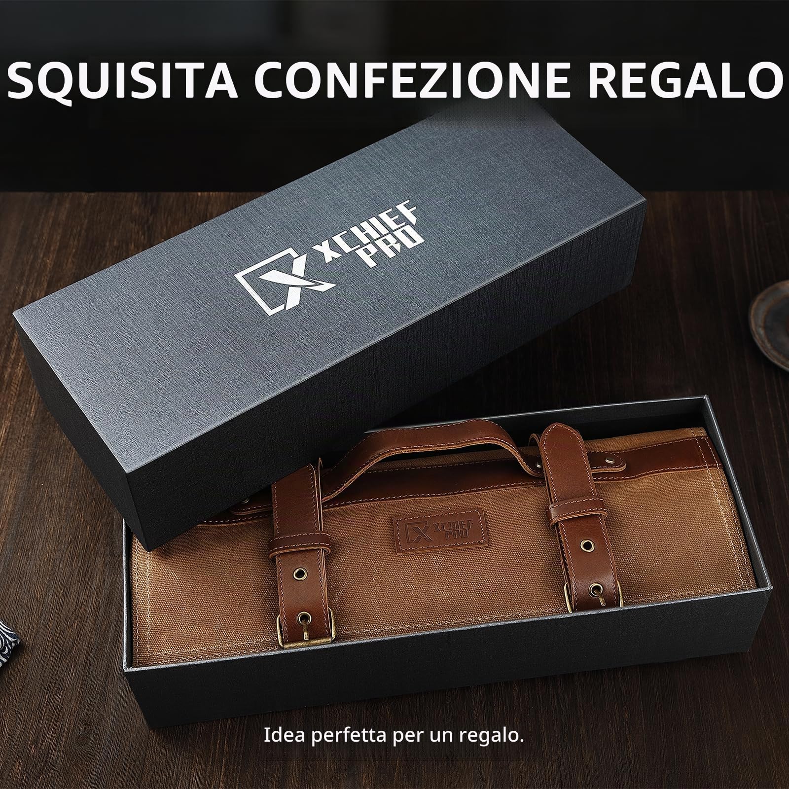 Set di 6 coltelli da cucina giapponesi forgiati a mano | Set di coltelli da cucina giapponesi in acciaio al carbonio con custodia da trasporto, per la cucina, campeggio, barbecue