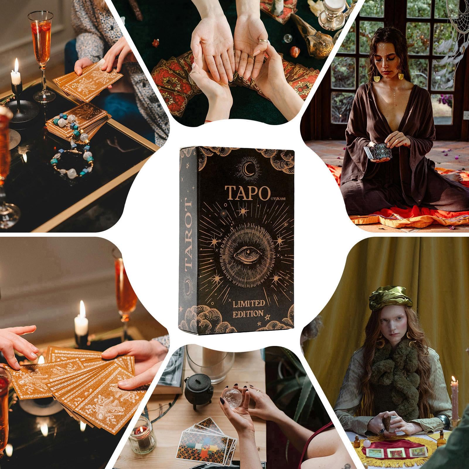 Tarocchi Divinazione, 78 fogli Oracle Inspiration Cards versione russa, psicologico, 10,5 x 6 cm, facile da usare, portatile per principianti ed esperti