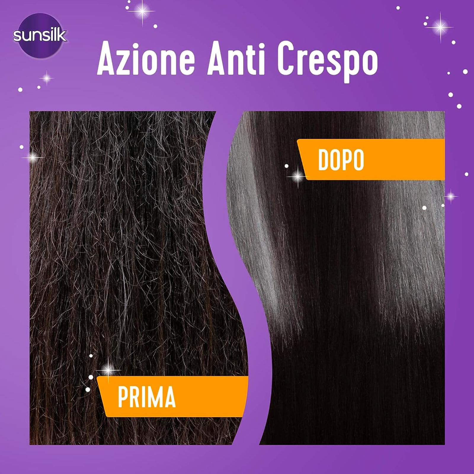 Sunsilk Crema Districante Liscio Perfetto per Capelli Lisci Azione Anti Crespo - 5 Flaconi da 200 ml