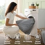 Bedsure Queen Comforter Set - 7 Pieces Reversible Grey Bedding, GentleSoft™ Queen Size Bed Set Gift for Family, Bed in a Bag with Warm Down Alternative Comforter, Sheets, Pillowcases & Shams