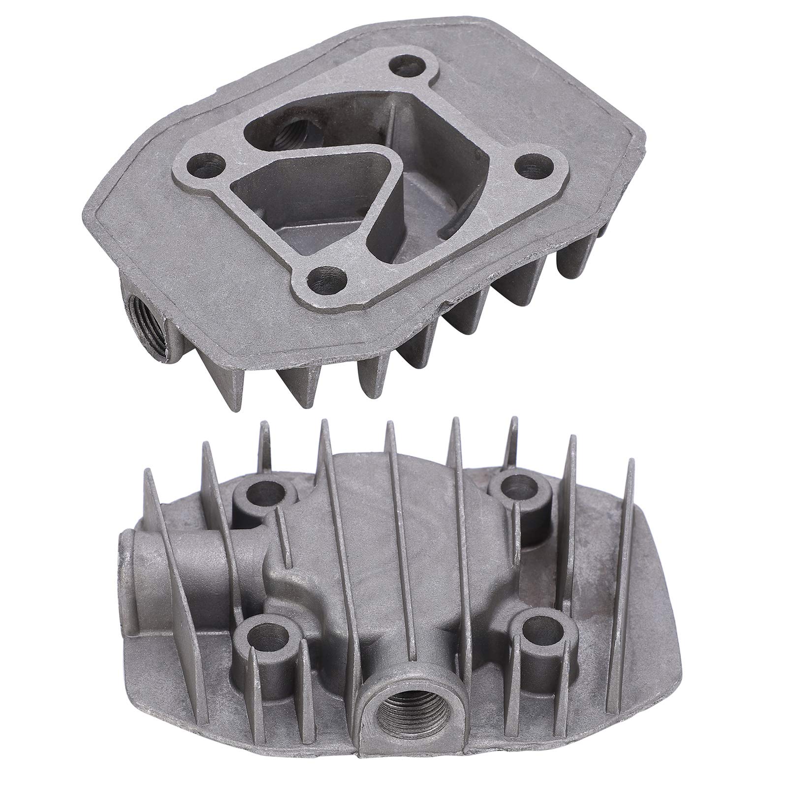 2PCS Air Compressor Cylinder Head Cooling Head Replacement for 2.5 Air Compressor Pumps and Pneumatic Tool Maintenance