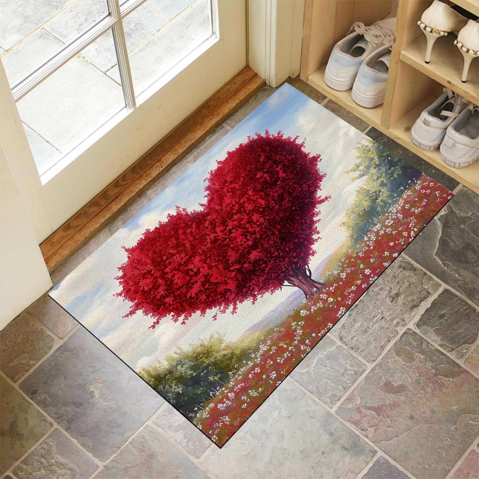 Paillasson extérieur antidérapant 80x120 tapis de porte absorbant et lavable pour cour