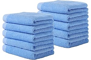 Yoofoss Luxury Washcloths: Blue Indulgence for Ultimate Serenity