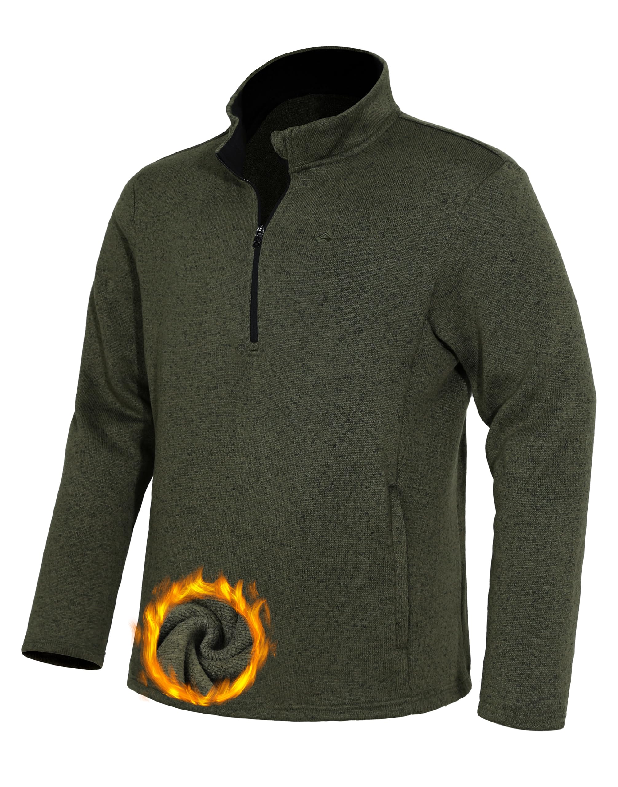 Pioneer Camp Pull en polaire avec poche zippée et manches longues pour homme
