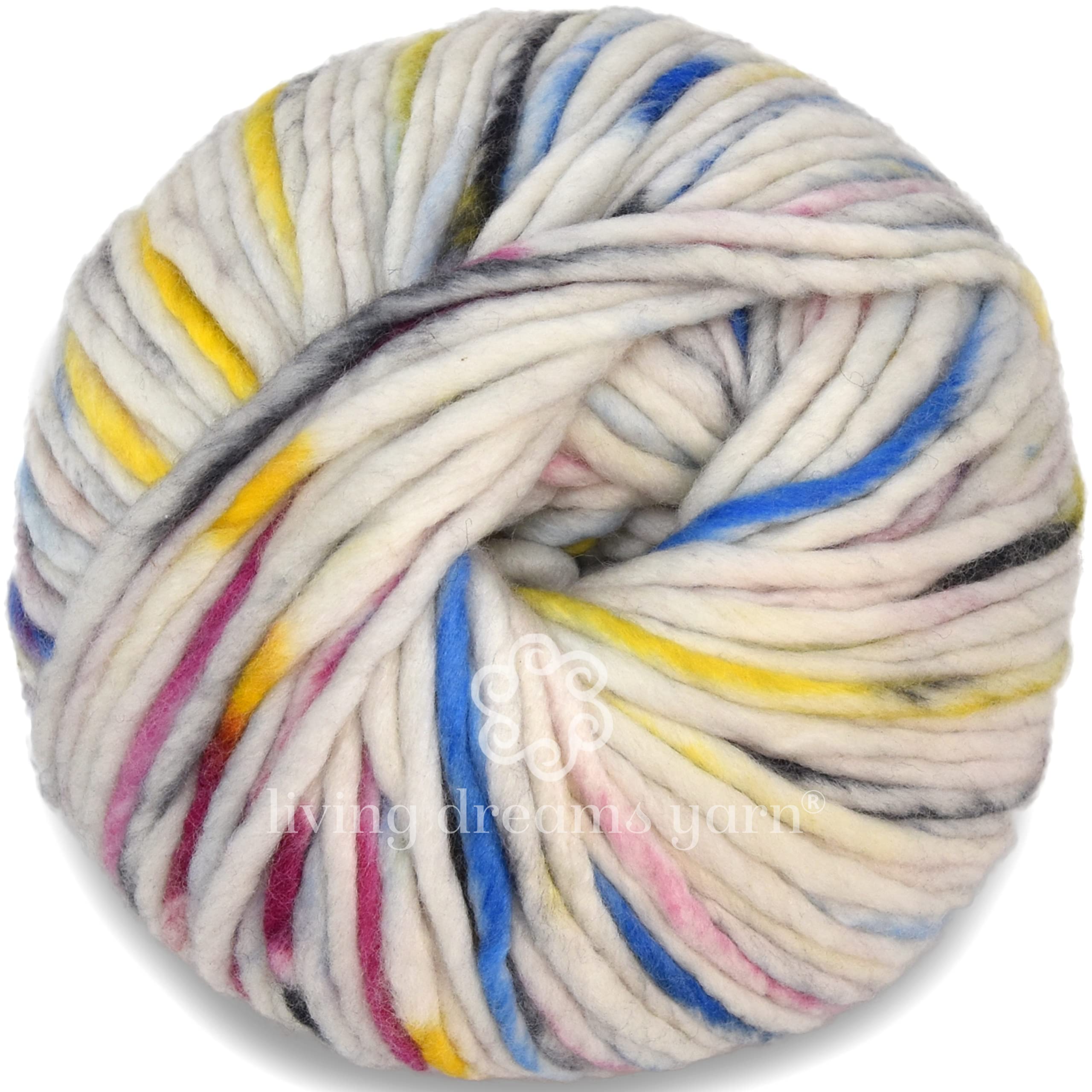 BAE by Living Dreams - Ovillo de lana de merino 100 % extrafino y voluminoso para tejidos de invierno
