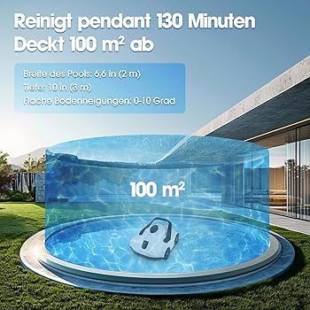 Amazon.com : Cordless Robotic Pool Cleaner,SYANSPAN Pool