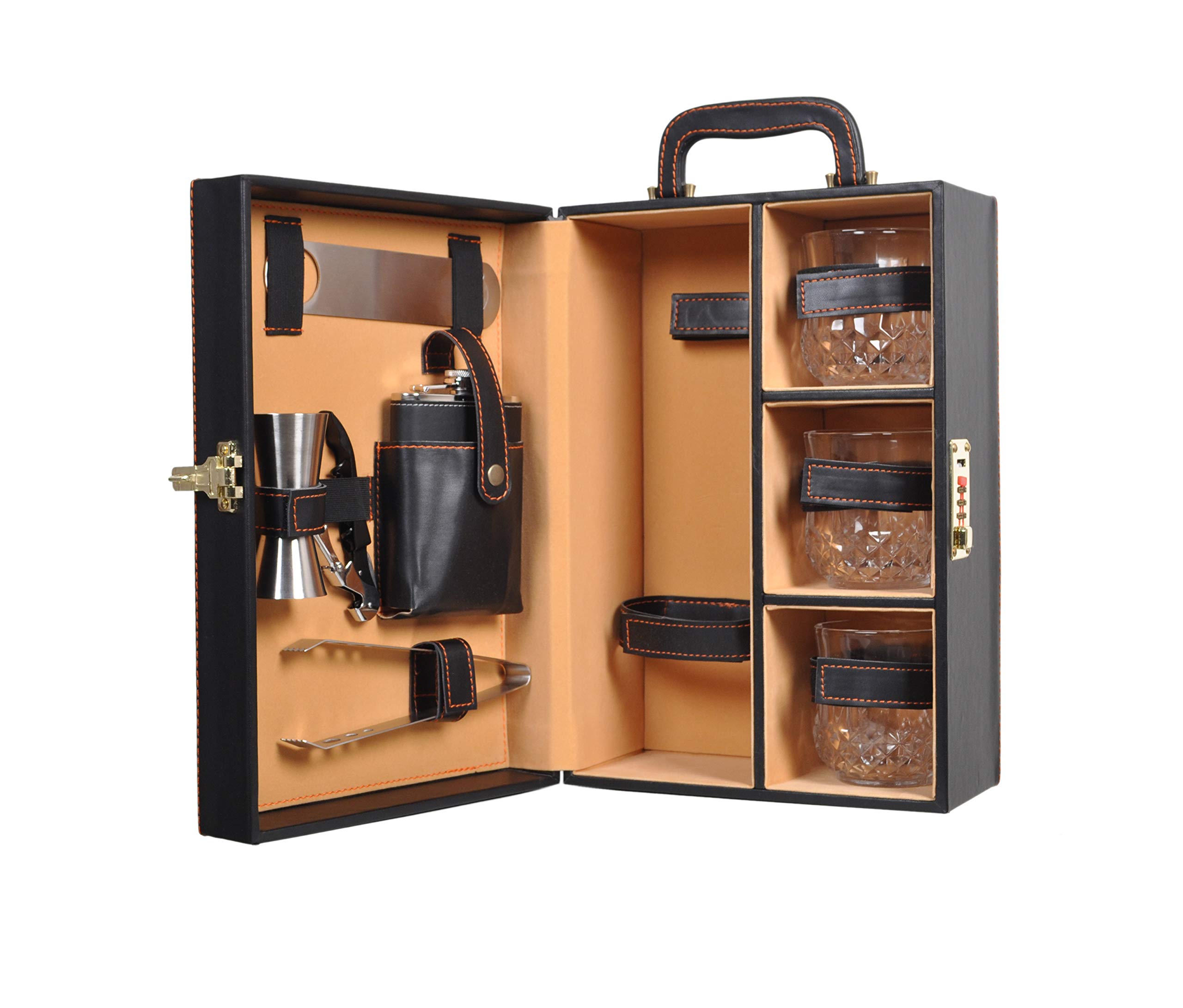 Amazon｜SIZITA ガラス3点 ブラックバー トラベルバーセット