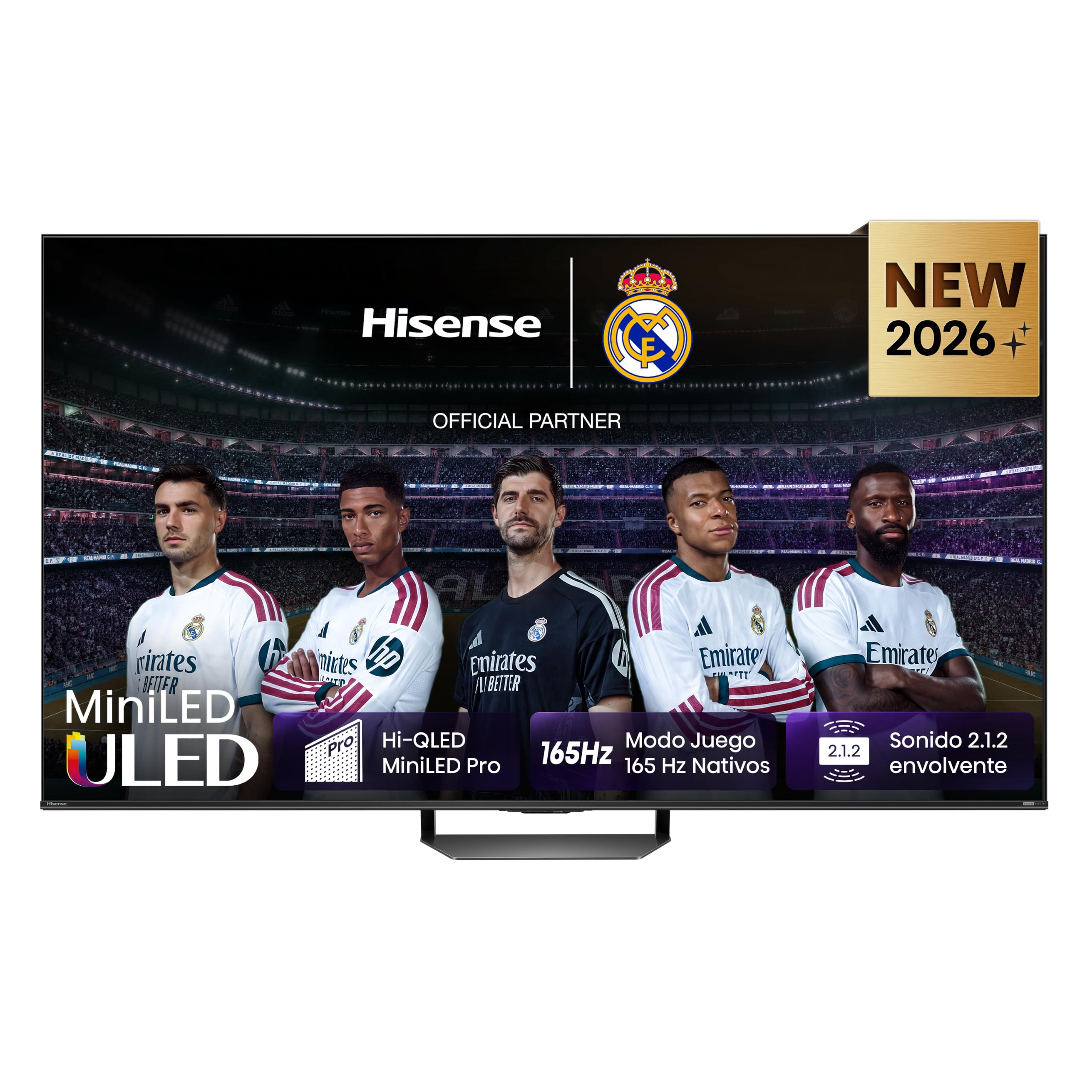 Hisense 55U7S Pro – MiniLED Pro Smart TV 55 Pulgadas, Hi-QLED MiniLED Pro, Modo Juego 165 Hz Nativos, Sonido Envolvente 2.1.2, Anti Reflection & Glare Free, IMAX Enhanced, Dolby Vision IQ, HDR 10+