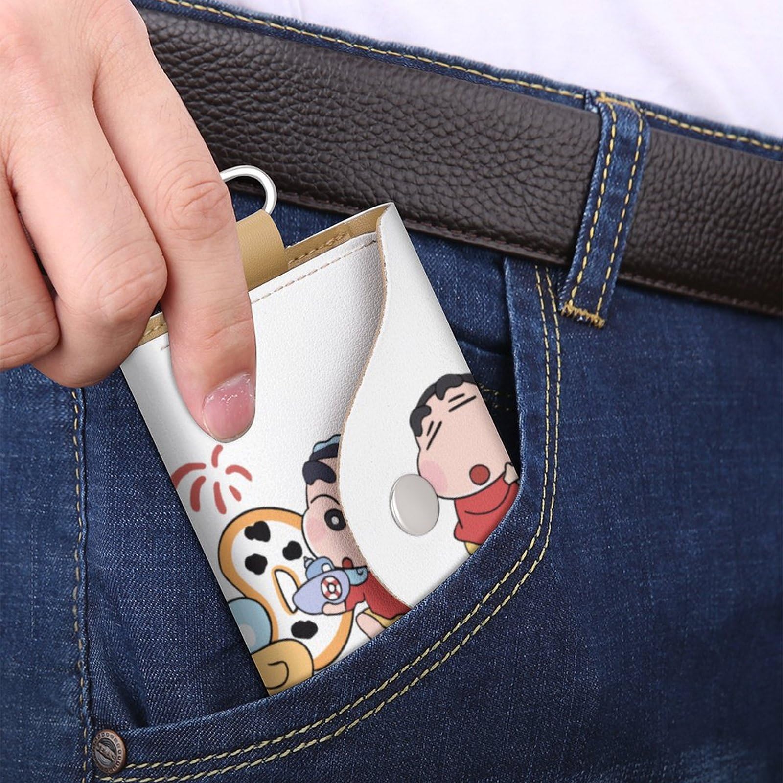 Amazon.co.jp: クレヨンしんちゃん キーケース 6連フック PUレザー 三