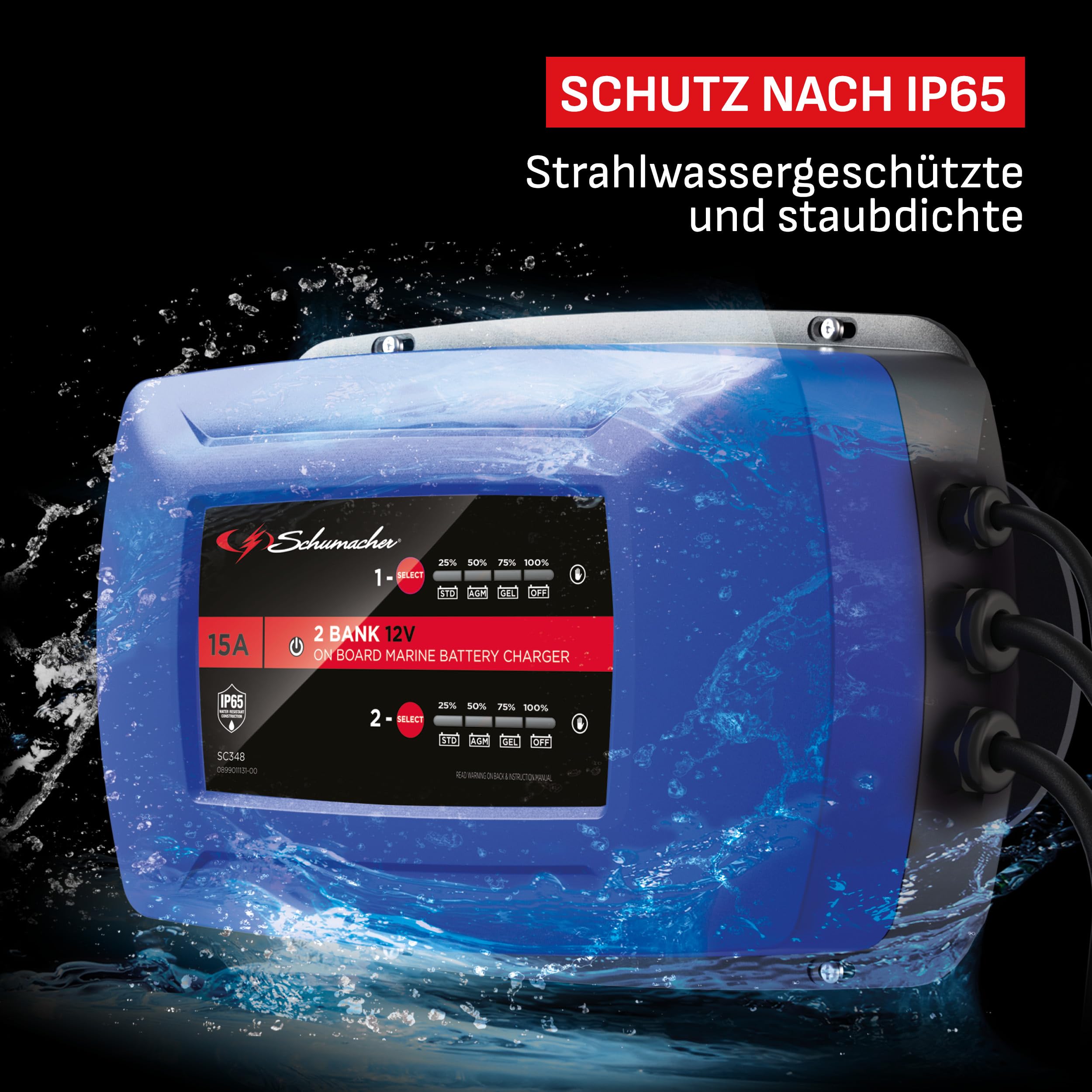 Draper 12V Smart-Ladegerät – 2 A, Für Auto, Motorrad & Wohnwagen
