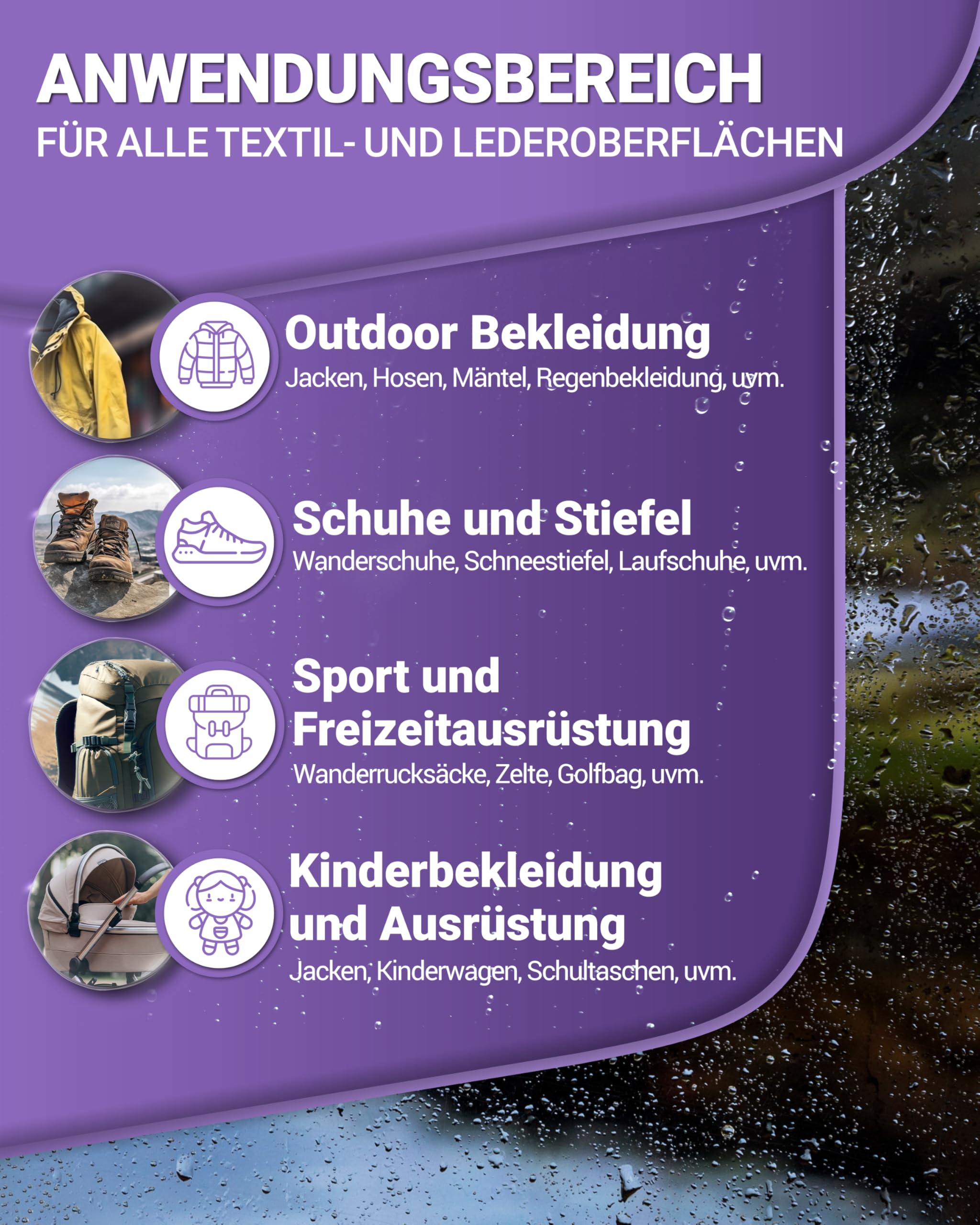 Alpenwert Tekstylny spray impregnujący 500 ml [długotrwała ochrona przed ścieraniem] Made in Germany do tekstyliów outdoorowych, butów, odzieży narciarskiej, namiotów itp. do użytku na zewnątrz