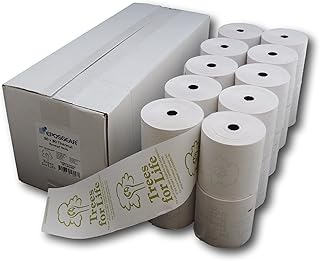 EPOSGEAR® (20 Rolls) 80mm x 80mm 80x80 Printed Thermal Paper Till Cash Register Machine Receipt EPOS System Printer Rolls - Supporting Trees for Life