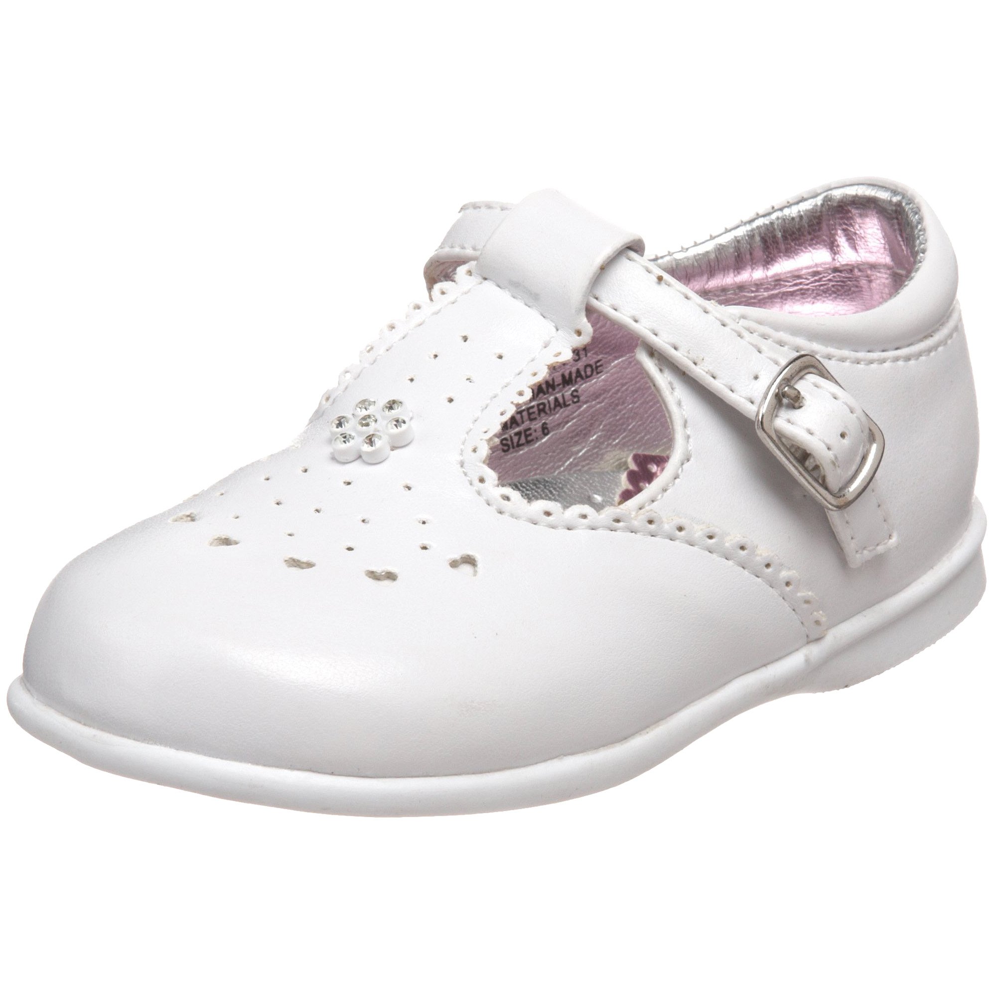 JOSMO Kids' 171-31 First Walker Shoe,White,6 M US Toddler