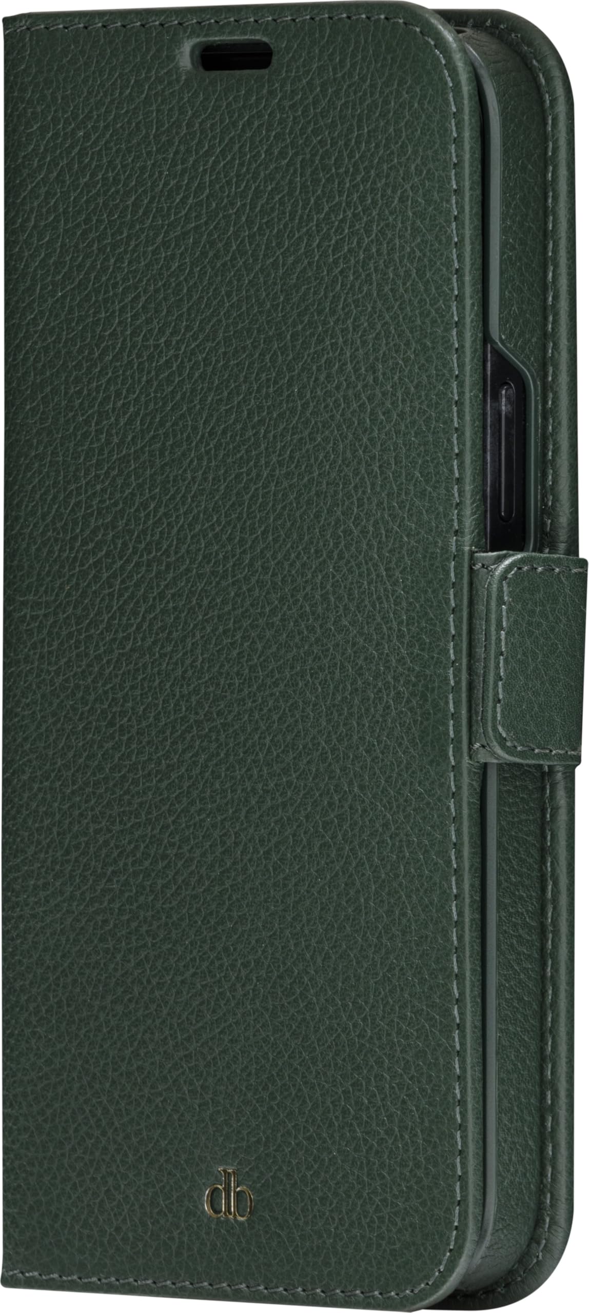 dbramante1928 New York - etui z klapką na telefon komórkowy - 2 w 1 - trwała skóra licowa - Evergreen - do Apple iPhone 14 Plus