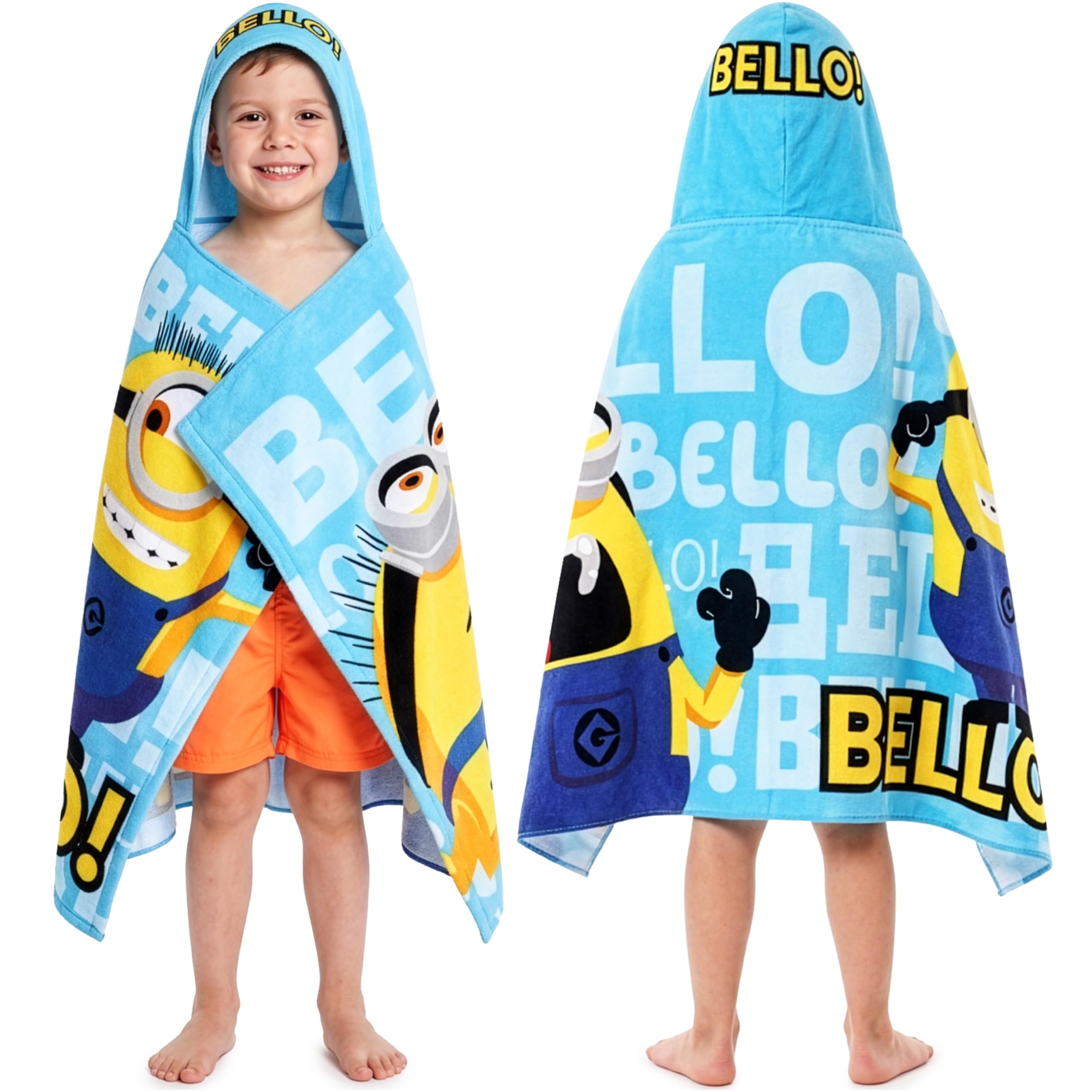 Amazon.co.jp: Get Trend ミニオンズ フード付きバスタオル 男の子用