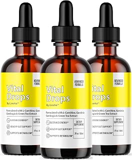 (3 Pack) Vital Drops - Official VitalDrops Liquid Drop Premium Advanced Formula All Natural Support, Vital Drops Supplement for Overall Health & Daily Wellness Droppers Review, 3 Bottles for 3 Months