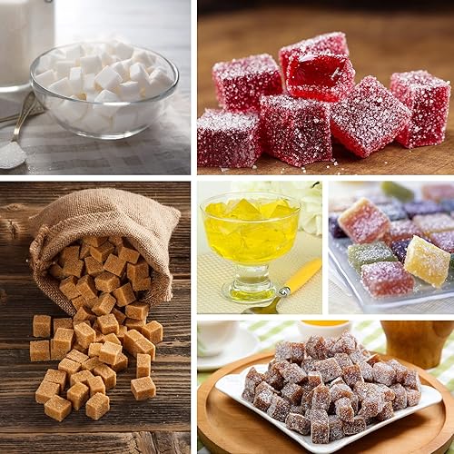 Miniatura 6 de Sakolla Paquete de 2 moldes cuadrados de silicona para dulces, antiadherentes de 126 cavidades para chocolate, caramelo duro, gomitas, cubitos de