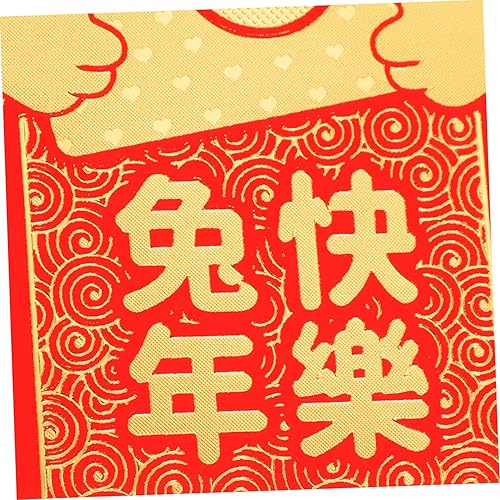 Miniatura 7 de ABOOFAN 72 Pcs zodiac rabbit year packet chinese red envelope kids paper cute rabbit red packets spring festival bag Lucky China rabbit red