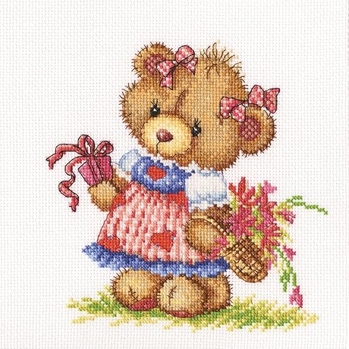 RTO Cross Stitch Embroidery Kits for Adults Love, Kids - to Make Dreams Come True 16x17.5cm/6.3x6.9 14CT